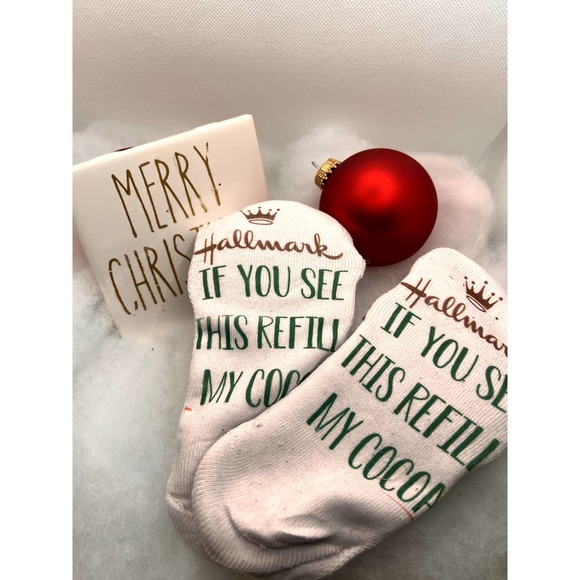 Holiday Movie Cocoa socks - Picture 1 of 3